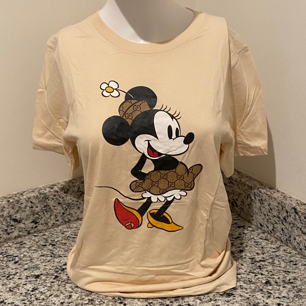 Bella Canvas Cream Short Sleeve Tee with Cartoon Print